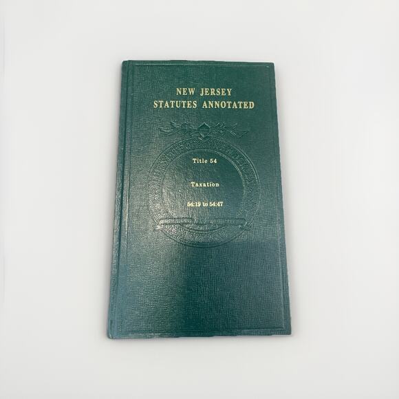 Vintage NJ Statutes Annotated Title 54.5 -54.7 Set Taxation Law Leather Book - Picture 2 of 2